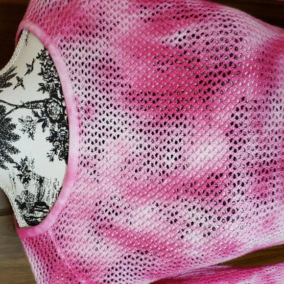 3/$15 Boston Proper Mesh dye sweater S - Picture 3 of 5
